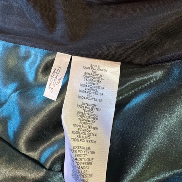 Calvin Klein NWOT Hunter Green Puffer Vest with Knit Side Panels Quilted Sz S - Picture 8 of 9